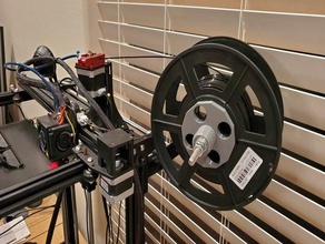 spool roller holder large hole sunlu spools filament 3d print model - Mito3D
