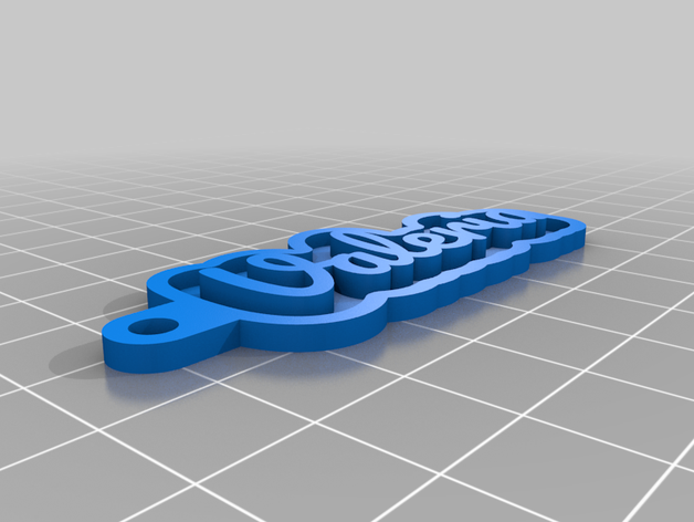 llaveros valeria customized 3D print model - Mito3D
