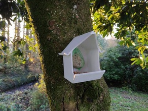 birdhouse alimentador pássaro birdfeeder casa de passarinho do jardim presente hosuehold agregado familiar idéia mangeoire natureza oiseau animal estimação inverno 3d print model - Mito3D