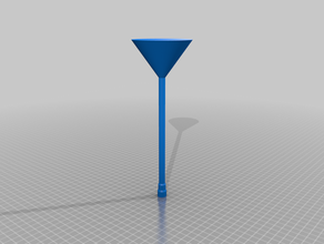 308 & 260rem powder funnels 15cm drop tube funnel 3d print model - Mito3D