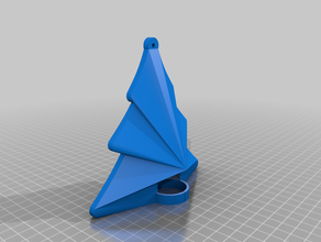 christmas tree lithophane 3d print model - Mito3D