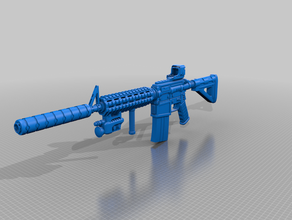 m4a1 premium edition arma de fuego m16 rifle 3d print model - Mito3D