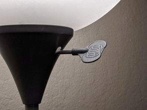 lamba düğmesi milleri tırtıllı 3d print model - Mito3D