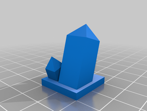 28mm crystal growth dnd miniature prop terrain 3d print model - Mito3D