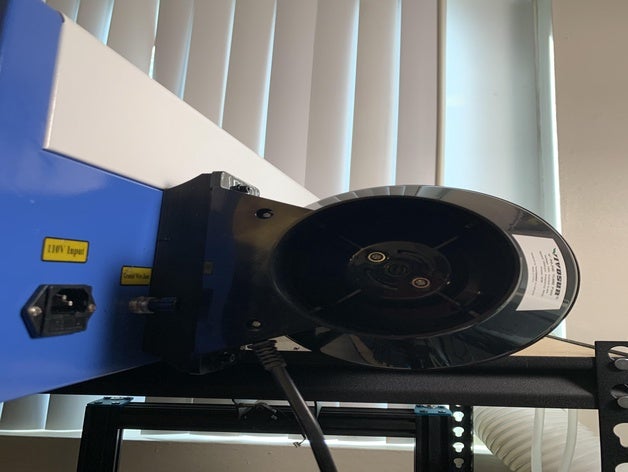 k40 laser d'échappement du ventilateur de meilleure ventilation c02 3D print model - Mito3D