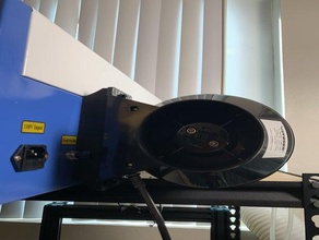 k40 lazer egzoz fanı daha iyi havalandırma montaj CO2 3d print model - Mito3D