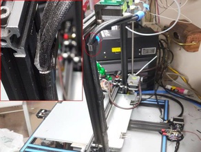 4 ranhura de cabo gestão grampo 3d camaleão 3dchameleon o extrusora poder deslizante 3d print model - Mito3D