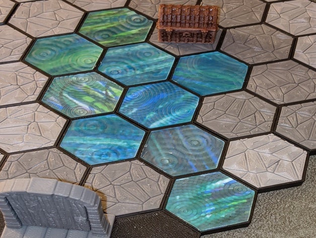 gloomhaven water tile 3D print model - Mito3D