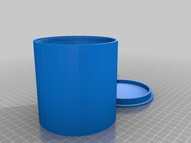 mi personalizados personalizable frasco de tapa tornillo 2,5 espesor personalizado 3D print model - Mito3D