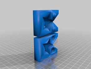 simples estrela do molde 3d print model - Mito3D