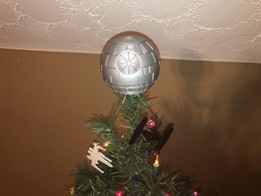 another death star christmas tree topper new hope decoration decorations deathstar empire strikes back return jedi starwars wars 3d print model - Mito3D