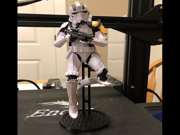 black series foguete trooper stand 6 polegadas preto série figura de ação império star wars 3D print model - Mito3D