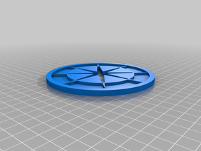 compass coaster drink 3d print model - Mito3D
