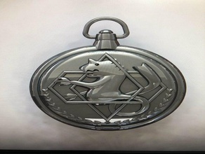 fullmetal alchemist argento orologio da tasca 3d print model - Mito3D