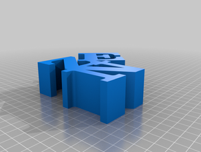 my customized variable word sculpture 3d print model - Mito3D