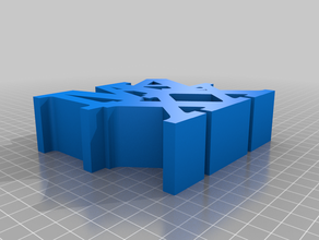 my customized variable word sculpture 3d print model - Mito3D