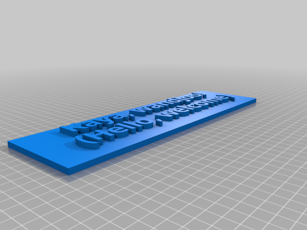 kaya signe de la plaque arrière personnalisé 3D print model - Mito3D