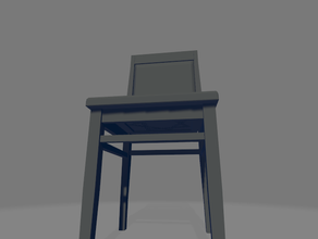 chair bbeg chairs critical role dnd matt mercer mighty nein mini miniature old vox machina wodden wooden 3d print model - Mito3D