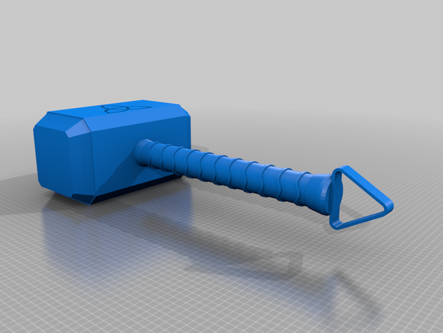 martillo thor hammer mjolnir 3d s ragnarok warhammer 3D print model - Mito3D