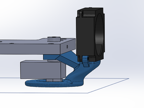 fan shroud - monoprice maker select duplicator 9 mk2 3d printer cooling duct mount print cooler 3d print model - Mito3D
