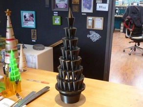 albero di natale puzzle l'albero festa filamentum galaxy regalo vertigo legno 3d print model - Mito3D