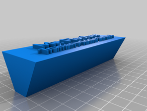 fischer - nameplate customized 3d print model - Mito3D