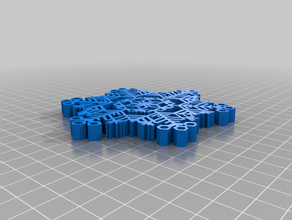 taylor's snowflake customized 3d print model - Mito3D