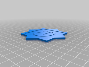 happy face coaster 3d printing caoster depression happier its ok 3d print model - Mito3D