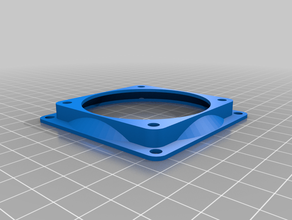 my customized fan adapter spacer 3d print model - Mito3D