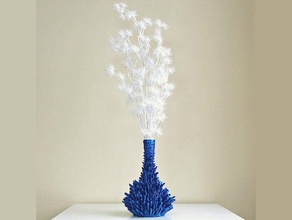 kristal vazo çiçek saksısı gem kryptonite 3d print model - Mito3D