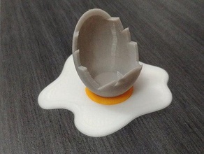 egg phone stand eggs holder iphone support 3d print model - Mito3D