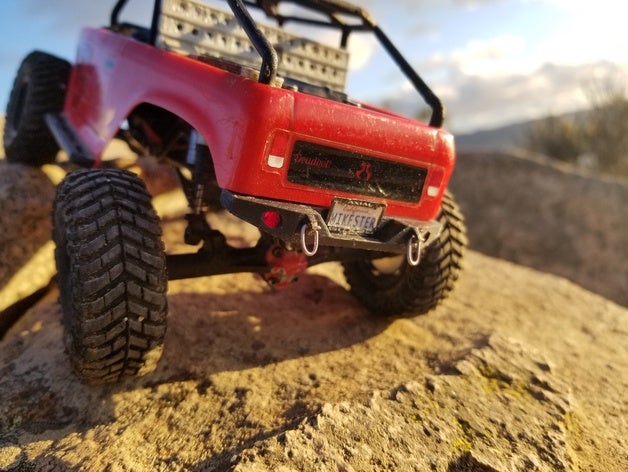 scx24 deadbolt rear bumper axial rccrawler 3D print model - Mito3D