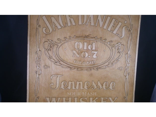 jack daniels targa dc-k40 k40 laser lasercut incisore 3D print model - Mito3D