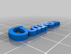 numero di aaron su misura 3d print model - Mito3D