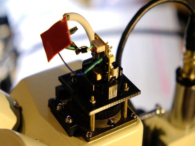 microscope camera lifecam studio mount adapter microsoft 3D print model - Mito3D