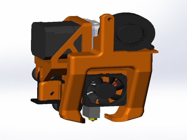 volcan e3dv6 entraînement direct cr10 ender 3 creality de l'extrudeuse petsfang la mise à niveau 3D print model - Mito3D