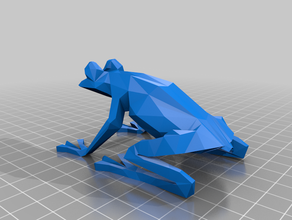 low poly tree frog 3d print model - Mito3D