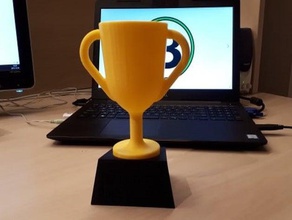 trophy cup Sieger 3d print model - Mito3D