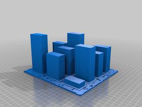my customized generative city 3d print model - Mito3D