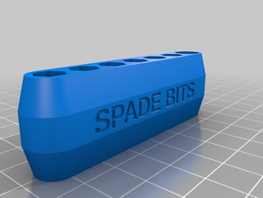 spade bits customized 3d print model - Mito3D