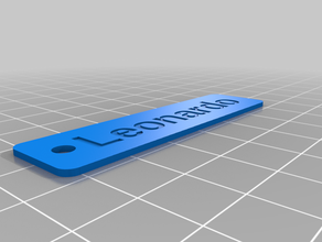 keychain - leonardo customized 3d print model - Mito3D