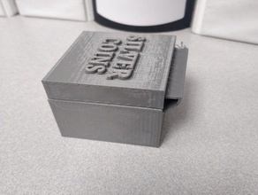 tasarlanmış d baskı yeri depolama sikke ataç kutusu kapak açık üst-ring - tinkercad para sahibi ev madewithtinkercad printinplace yararlı 3d print model - Mito3D