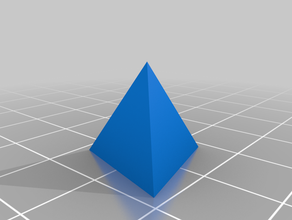 tetraedro regular 123d design 3d print model - Mito3D