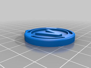 fortnite vbuck Anahtarlık 3d print model - Mito3D