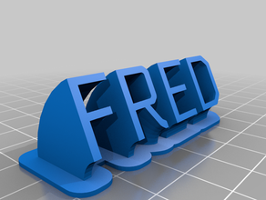 fred customized 3d print model - Mito3D