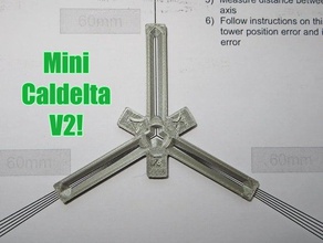 mini caldelta v2 calibrer l'étalonnage de la partie test d'étalonnage étrier delta l'imprimante 3d calibrage 3d print model - Mito3D