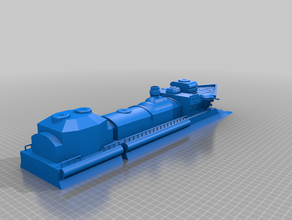 locomotive à vapeur koutetsujou 3d print model - Mito3D