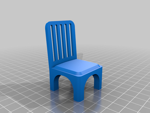 chaise de style sylvanian f 3d print model - Mito3D