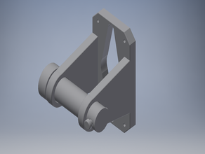 2 versions filament spool holder wall table simple print 3d print model - Mito3D
