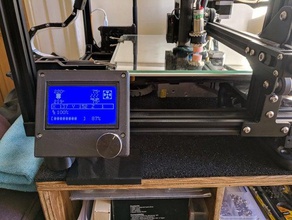 cr10 all-in-one remix - side mounted display foot cr-10 creality 3d print model - Mito3D